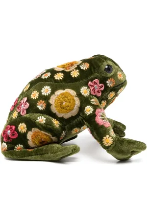 Anke Drechsel Frosch-Stofftier mit Stickerei