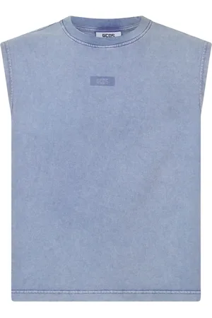 GCDS Tanktop mit Stone-Wash-Effekt