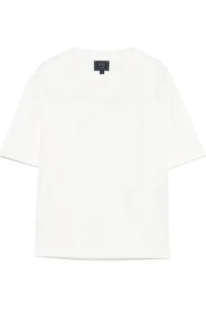 FAY T-Shirt mit Logo-Patch