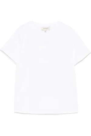 Twin-Set T-Shirt mit Logo-Prägung