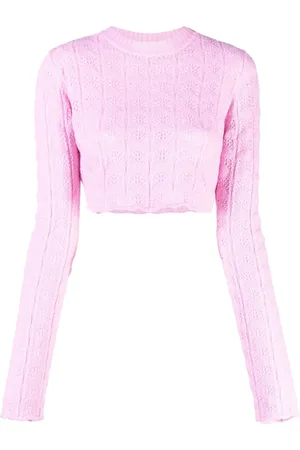 Sportmax Cropped-Pullover in Pointelle-Strick