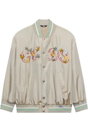 GCDS Bomberjacke mit Blumenstickerei