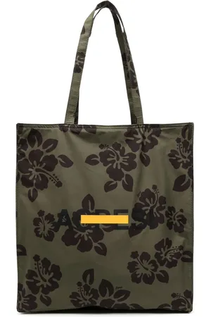 Aspesi Tote Bag mit Hibiskus-Print