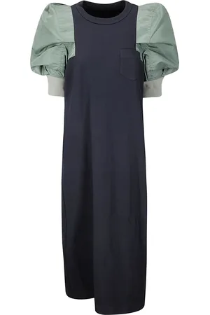 SACAI Midikleid mit Puffärmeln