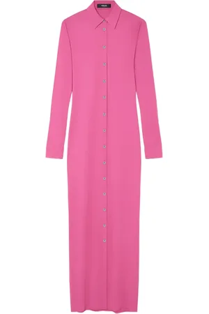 VERSACE Maxikleid mit Knopfleiste