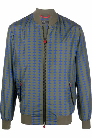 Kiton Geometrisch gemusterte Jacke