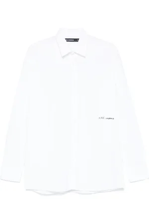 Karl Lagerfeld Hemd mit Logo-Applikation