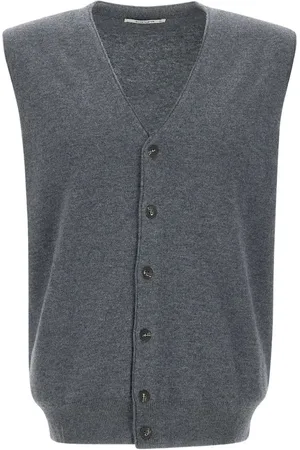 KANGRA CASHMERE Ärmelloser Cardigan