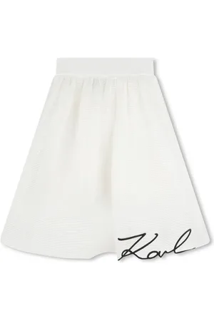 Karl Lagerfeld Rock in A-Linie mit Logo-Stickerei