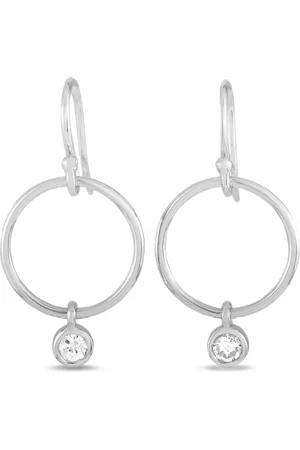 LB Exclusive 14kt Weißgoldohrringe mit Diamant