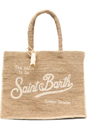 MC2 SAINT BARTH Vanity Tote Bag aus Raffiabast