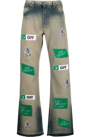 OFF-WHITE Diag Jeans mit Logos