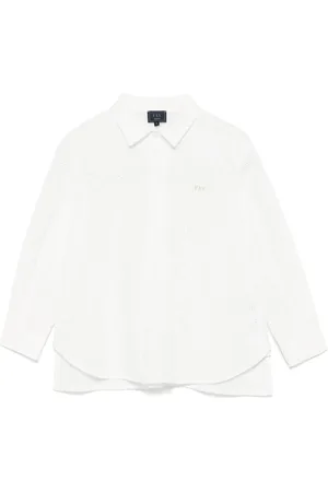 FAY Bluse mit Logo-Stickerei
