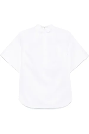 tibi Popeline-Bluse mit Raglanärmeln