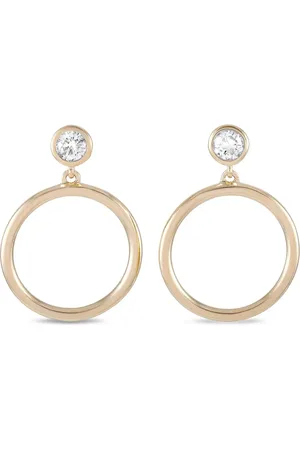 LB Exclusive 14kt Gelbgoldohrringe mit Diamanten