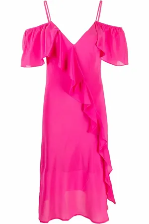 Gold Hawk Kleid mit Rüschen