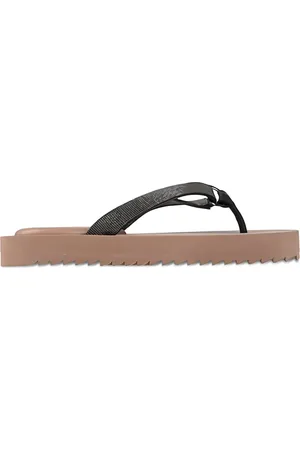 Brunello Cucinelli Flip-Flops mit Monili-Kette