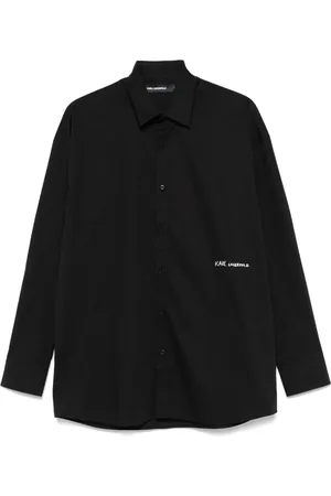 Karl Lagerfeld Hemd mit Logo-Applikation