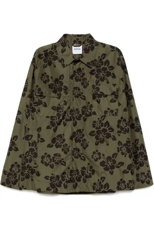 Aspesi Leichte Jacke mit Hibiskus-Print