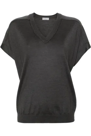 Brunello Cucinelli Gestricktes T-Shirt
