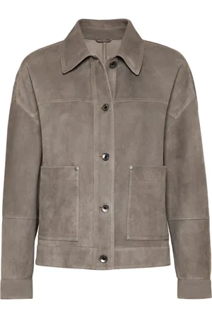 Brunello Cucinelli Klassische Lederjacke
