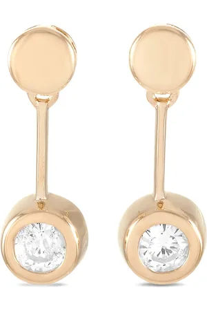 LB Exclusive 14kt Gelbgoldohrringe mit Diamanten