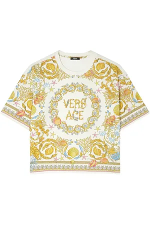 VERSACE T-Shirt mit Blumen-Print