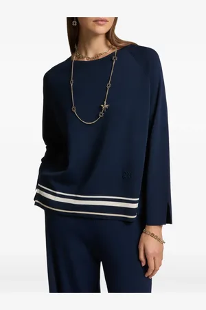 Elena Miro Pullover mit Streifendetail