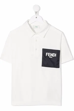 Fendi Poloshirt mit Logo-Print