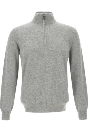 KANGRA CASHMERE Pullover mit Reißverschluss