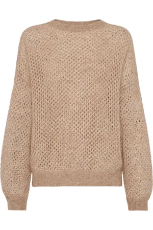 Brunello Cucinelli Pullover mit Lochstrickmuster