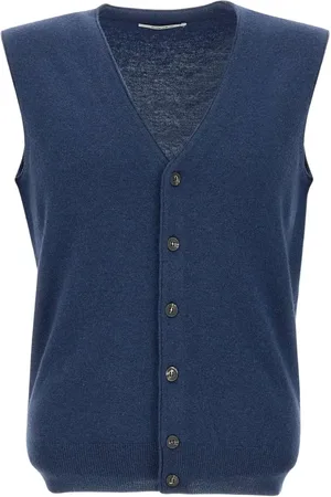 KANGRA CASHMERE Ärmelloser Cardigan