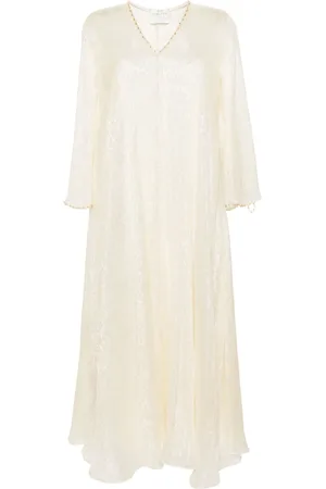 FORTE FORTE Kaftan-Maxikleid aus Lurex