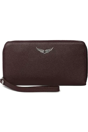 Zadig & Voltaire Grained-leather wallet