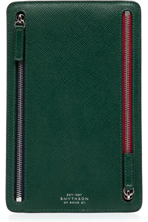 SMYTHSON Lederetui mit Logo-Stempel