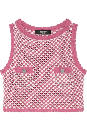VERSACE Gestricktes Cropped-Oberteil