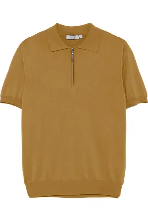 CANALI Poloshirt mit Reißverschluss