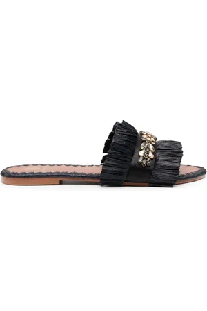 De Siena shoes Semira Pantoletten mit Perlen