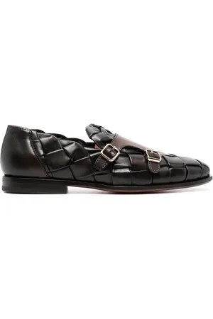 santoni Monk-Schuhe mit Webmuster