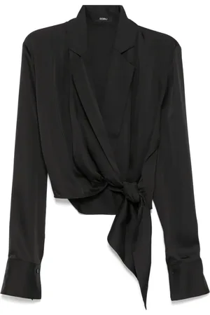 GOEN.J Bluse mit Schalkragen