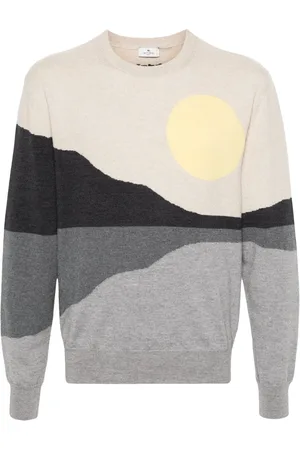 Etro Intarsien-Pullover mit Landschaft