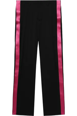 Helmut Lang Wollhose mit Satinborten