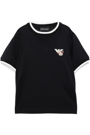 Emporio Armani T-Shirt mit Logo-Stickerei