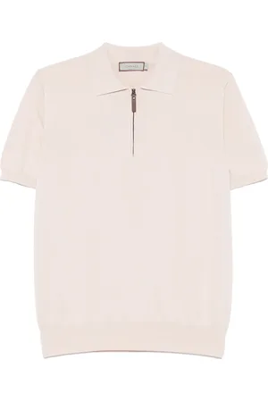 CANALI Poloshirt mit Reißverschluss
