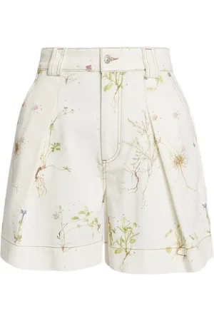 Erdem Jeans-Shorts mit Blumen-Print