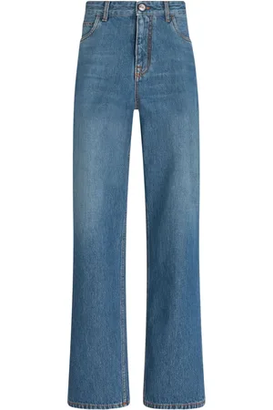 Etro Bestickte Cropped-Jeans