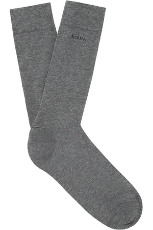 Ermenegildo Zegna Socken mit Logo-Intarsie