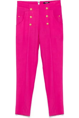 Balmain Hose mit Logo-Knöpfen