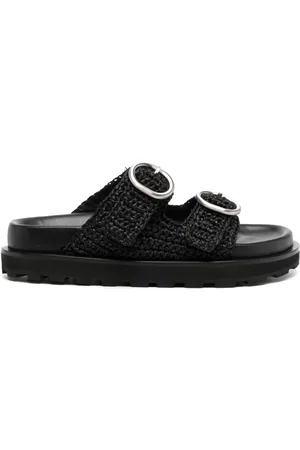 Jil Sander Sandalen aus Raffiabast