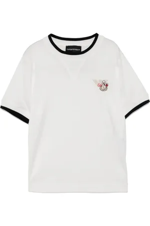 Emporio Armani T-Shirt mit Logo-Stickerei